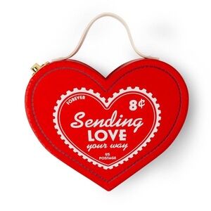 3 for $15 SALE New Target Bullseye Postage Stamp Red Heart Shaped Storage Box